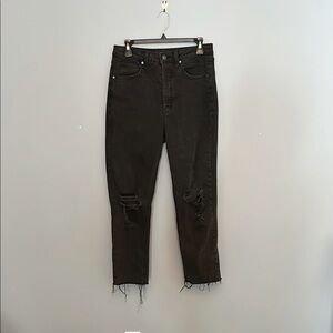 Black Distressed Jeans